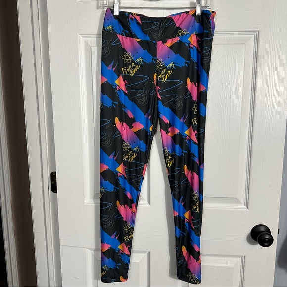 A Goofy Movie PowerLine leggings, size M, Disney, multicolor, stretch - Picture 9 of 9